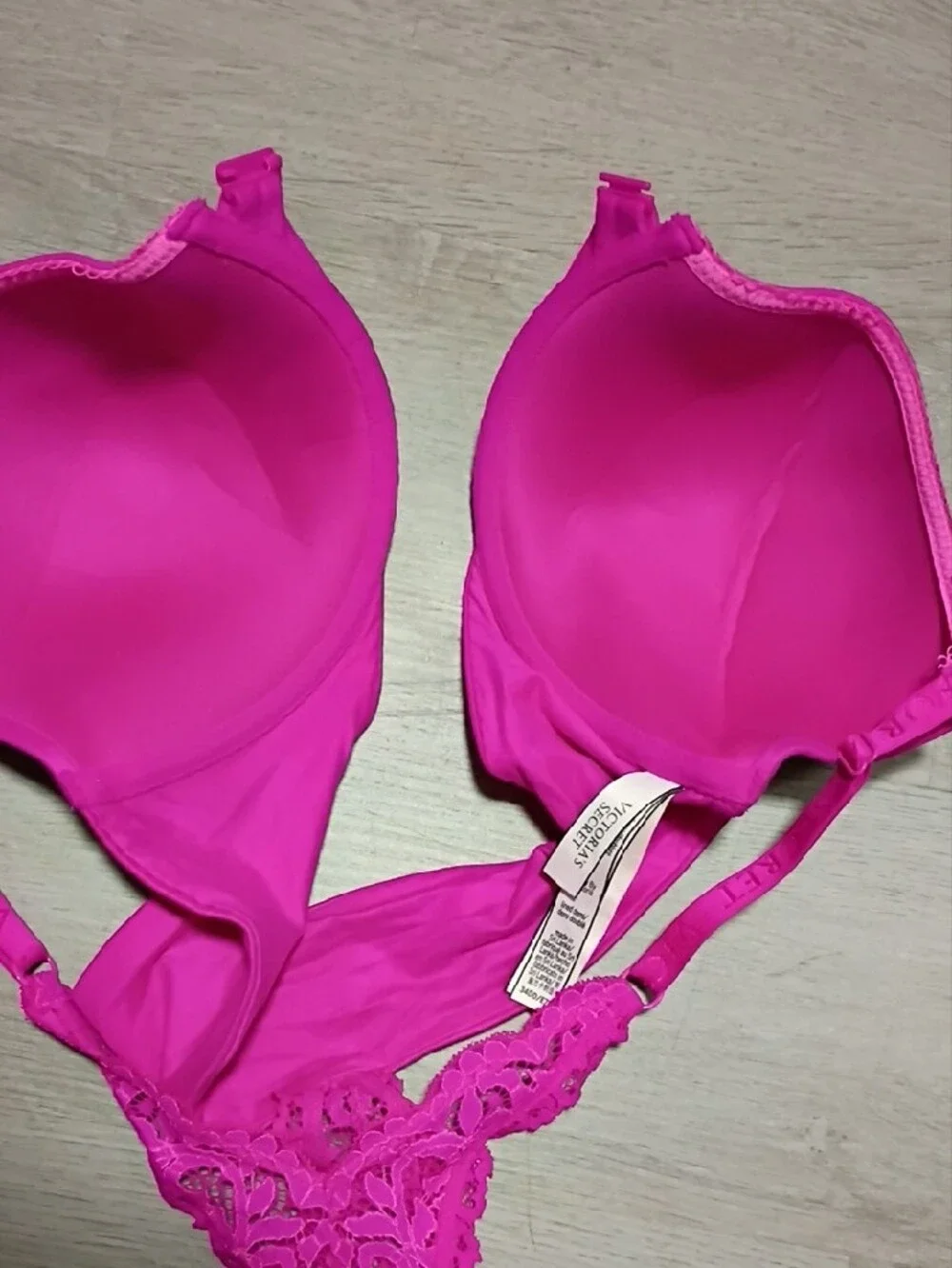 Victoria's Secret Hot Pink Padded Racerback Bra